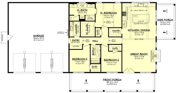 Dream House Plan - Barndominium Floor Plan - Main Floor Plan #430-386