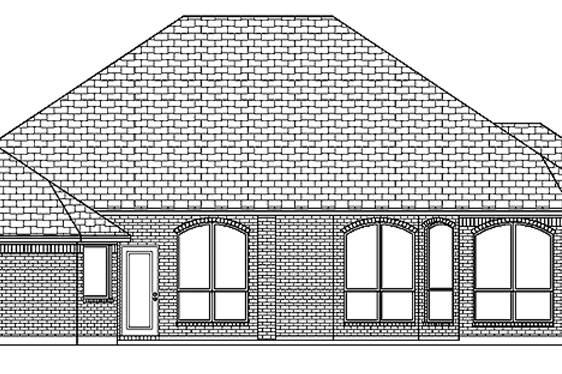House Design - Exterior - Rear Elevation for Traditional House Plan #84-696 - 4 bed, 3 bath