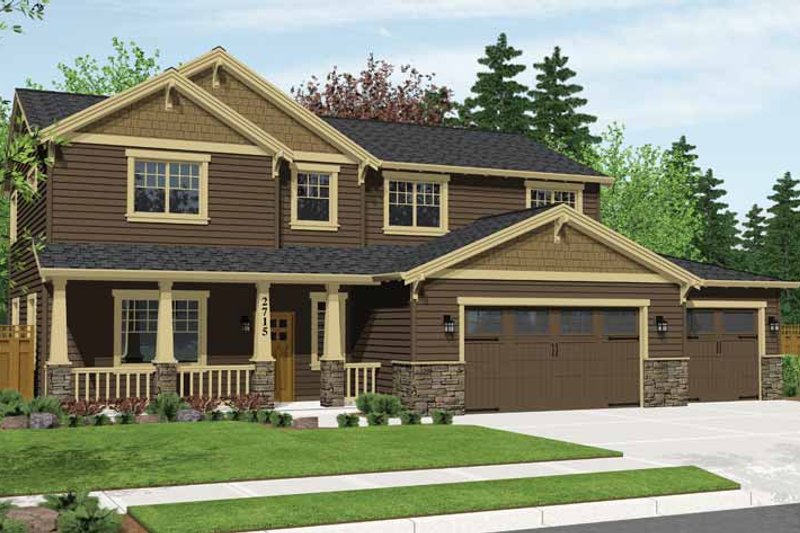 House Plan Design - Craftsman Exterior - Front Elevation Plan #943-28