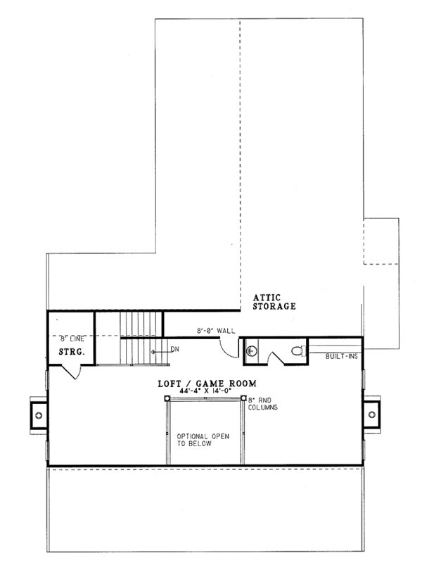 Home Plan - Country Floor Plan - Upper Floor Plan #17-2714