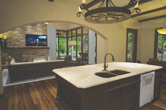 Interior - Kitchen for Cottage House Plan #120-244 - 3 bed, 4 bath