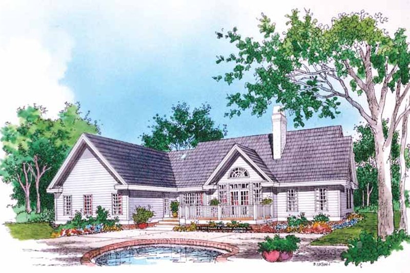 Dream House Plan - Exterior - Rear Elevation for Country House Plan #929-600 - 4 bed, 2 bath