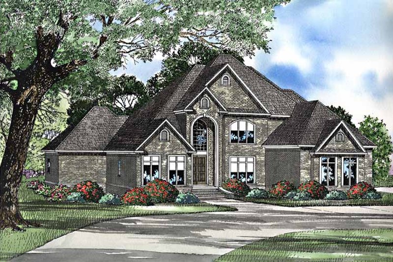 House Blueprint - Traditional Exterior - Front Elevation Plan #17-3222