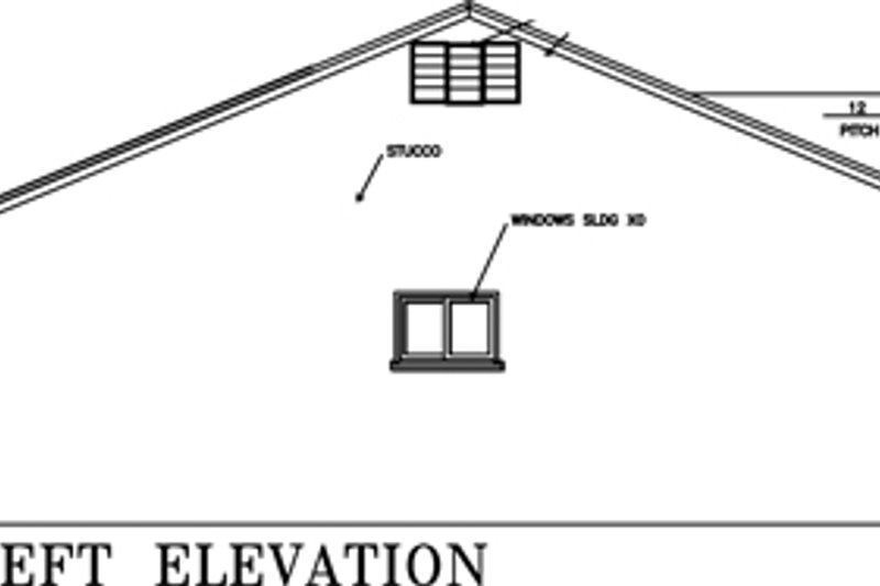 Architectural House Design - Exterior - Other Elevation 1 for Adobe / Southwestern House Plan #1-351 - 4 bed, 2 bath