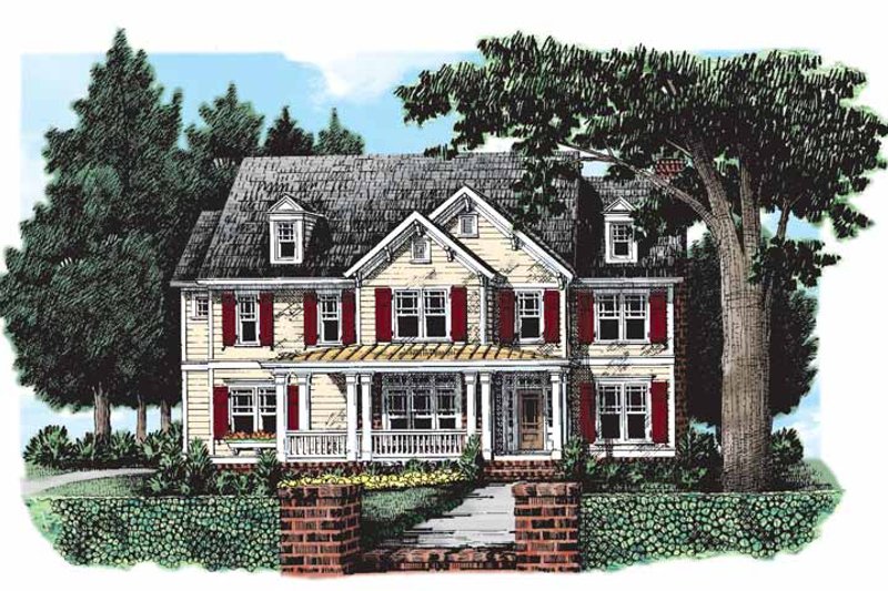 Architectural House Design - Country Exterior - Front Elevation Plan #927-167