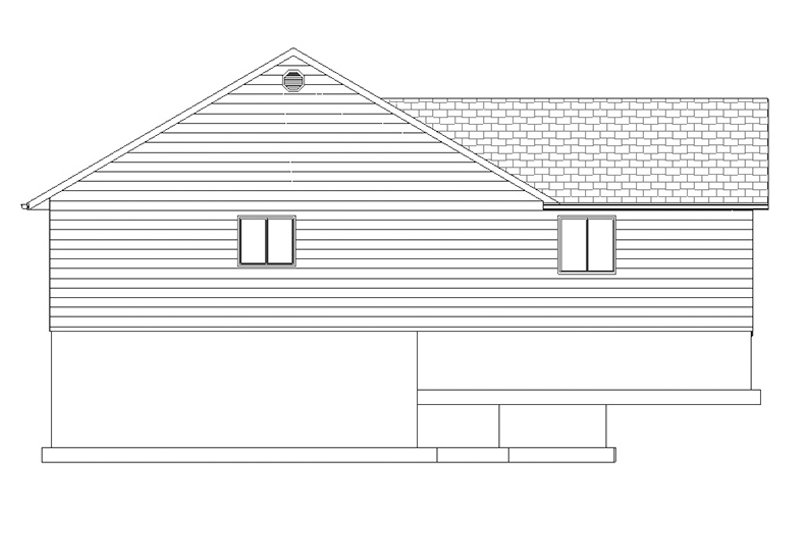 Dream House Plan - Exterior - Other Elevation 1 for Ranch House Plan #1060-14 - 3 bed, 2 bath