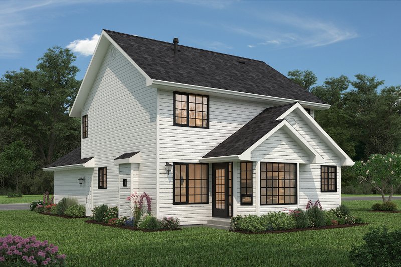 Home Plan - Exterior - Rear Elevation 2 for Traditional House Plan #18-282 - 3 bed, 2.5 bath