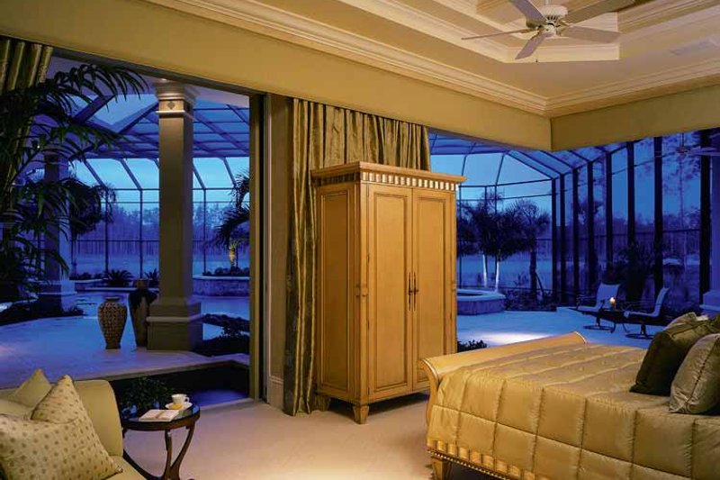 Architectural House Design - Interior - Master Bedroom for Mediterranean House Plan #930-319 - 3 bed, 4.5 bath