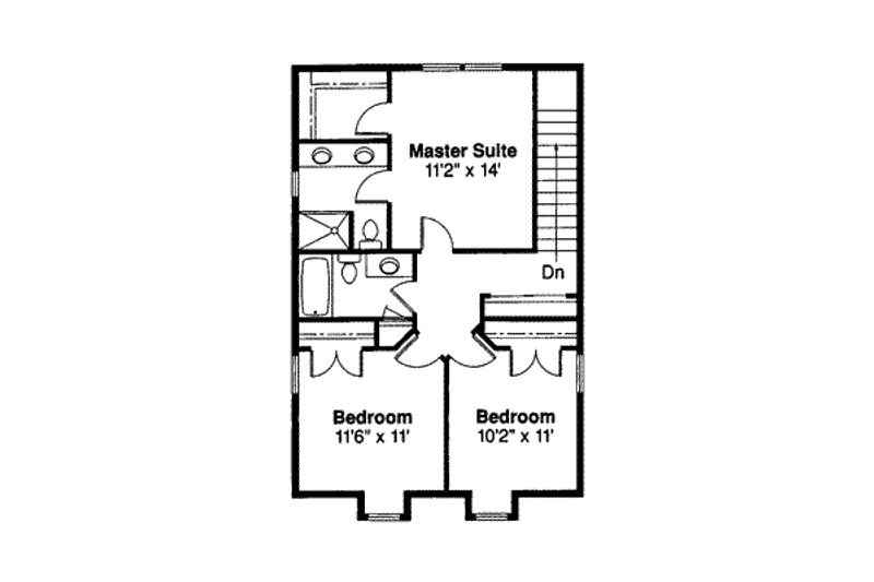 House Plan Design - Floor Plan - Upper Floor for Farmhouse House Plan #124-315 - 3 bed, 2.5 bath