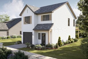Exterior - Other Elevation 1 for Farmhouse House Plan #455-581 - 3 bed, 2.5 bath