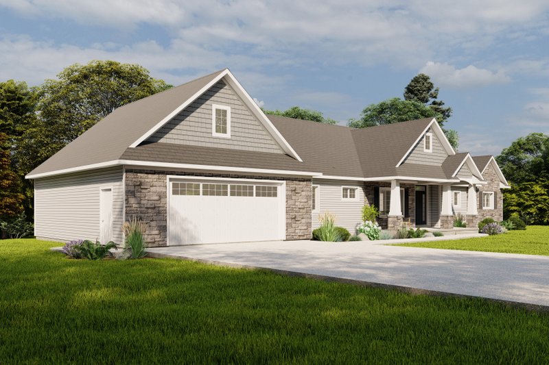 House Design - Exterior - Other Elevation for Country House Plan #1064-184 - 4 bed, 3 bath