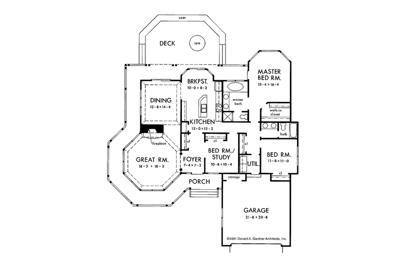Home Plan - Floor Plan - Main Floor for Victorian House Plan #929-91 - 3 bed, 2 bath