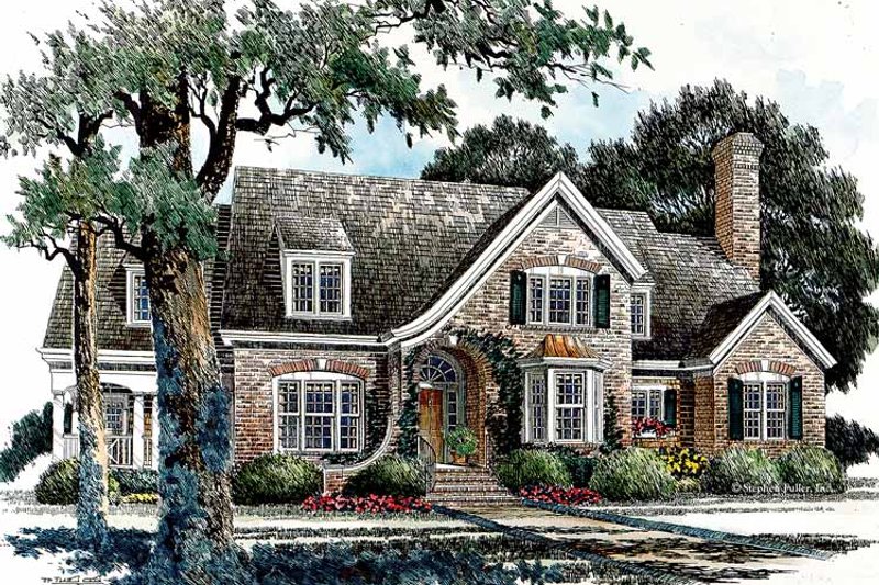 Dream House Plan - Country Exterior - Front Elevation Plan #429-338