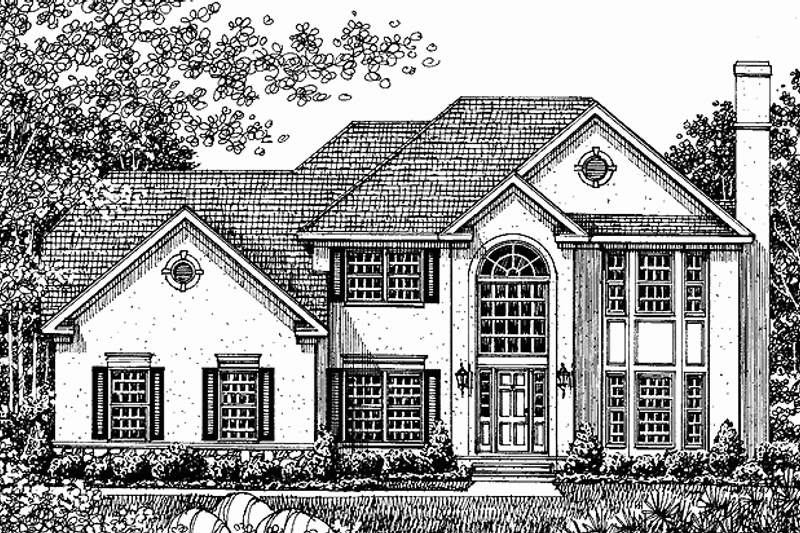 House Blueprint - Contemporary Exterior - Front Elevation Plan #1003-5