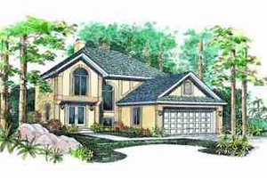 Traditional Exterior - Front Elevation Plan #72-329