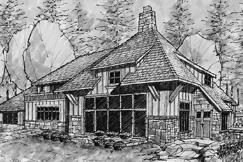 House Design - Prairie Exterior - Front Elevation Plan #967-3