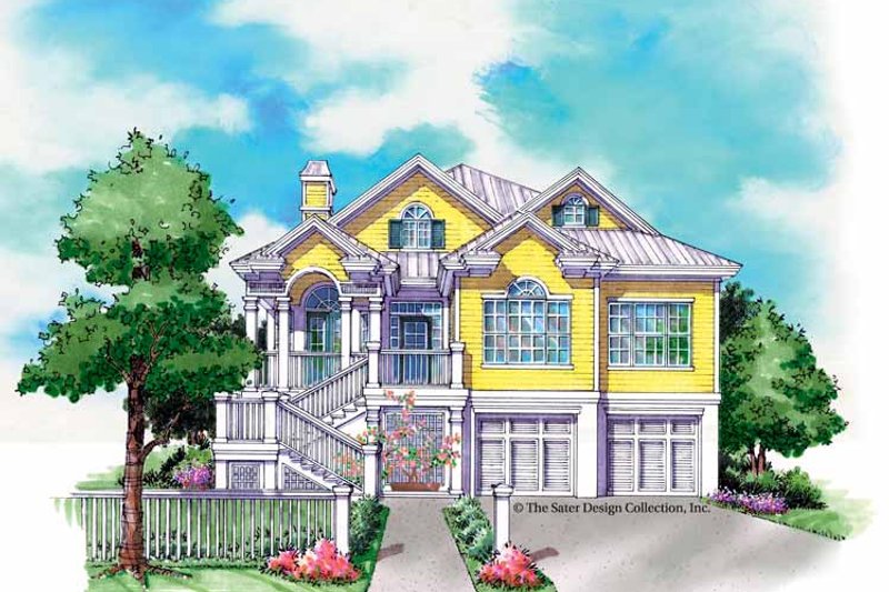 Home Plan - Exterior - Front Elevation 3 for Country House Plan #930-159 - 3 bed, 2 bath