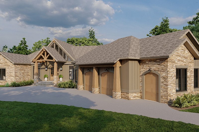 Dream House Plan - Exterior - Front Elevation 5 for Craftsman House Plan #923-43 - 4 bed, 4.5 bath