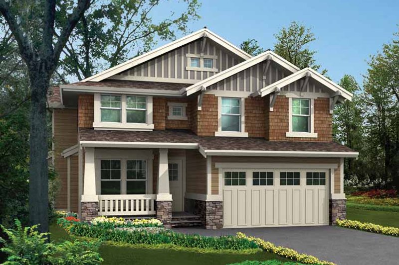 Dream House Plan - Craftsman Exterior - Front Elevation Plan #132-326