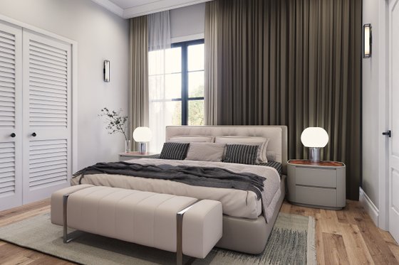 Interior - Master Bedroom for Farmhouse House Plan #119-476 - 3 bed, 2.5 bath