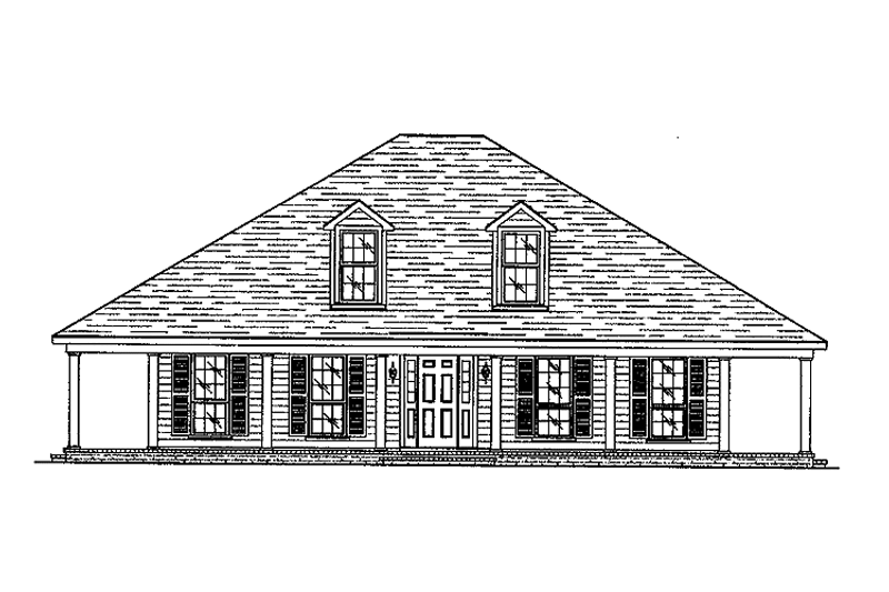 House Design - Colonial Exterior - Front Elevation Plan #37-240
