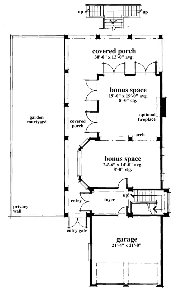 House Plan Design - Country Floor Plan - Lower Floor Plan #930-68