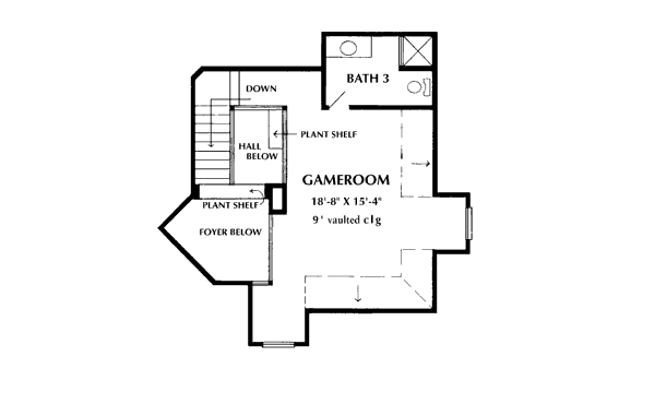 Architectural House Design - Victorian Floor Plan - Upper Floor Plan #410-239