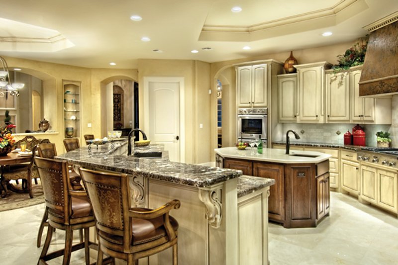 Architectural House Design - Interior - Kitchen for Mediterranean House Plan #930-442 - 5 bed, 6 bath