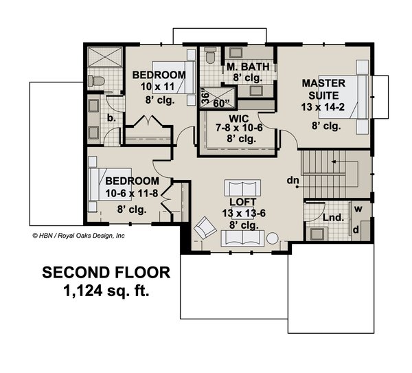 Dream House Plan - Craftsman Floor Plan - Upper Floor Plan #51-1199
