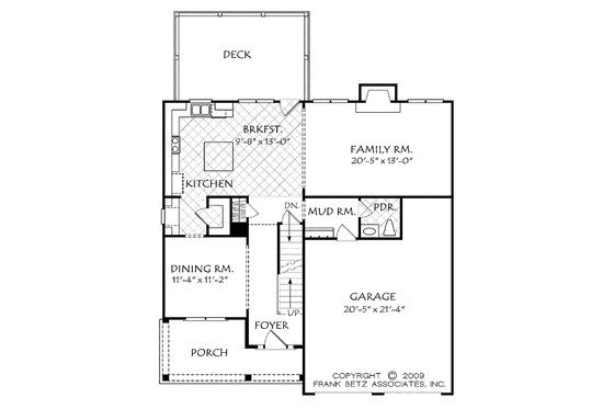Floor Plan - Main Floor for Traditional House Plan #927-524 - 4 bed, 2.5 bath