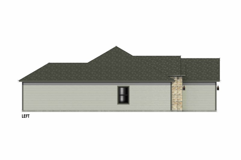 House Design - Exterior - Other Elevation for Traditional House Plan #1096-119 - 3 bed, 2 bath