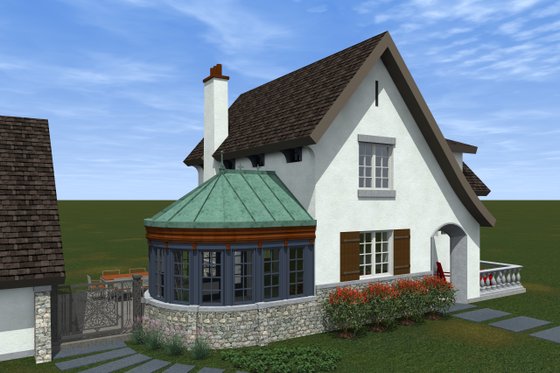 Exterior - Outdoor Living 1 for Traditional House Plan #933-2 - 3 bed, 2.5 bath