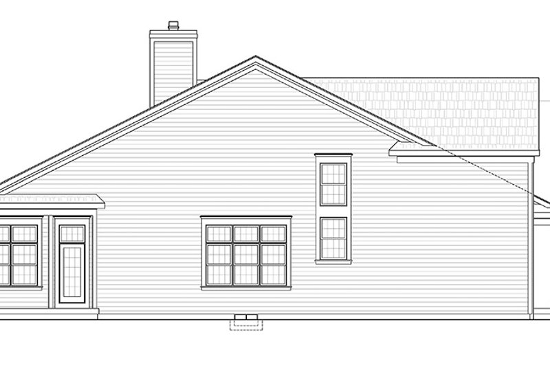Home Plan - Exterior - Other Elevation 1 for Country House Plan #20-2252 - 3 bed, 3 bath