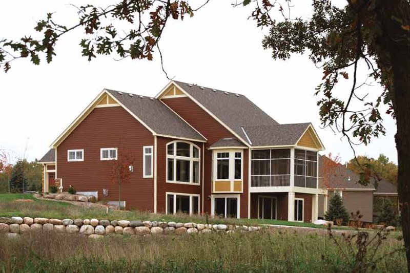 Dream House Plan - Exterior - Rear Elevation for European House Plan #320-1003 - 3 bed, 2.5 bath