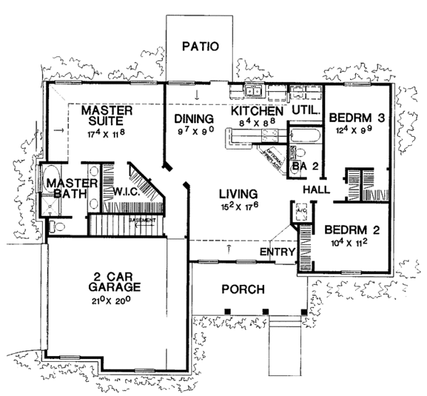 House Design - Country Floor Plan - Main Floor Plan #472-280