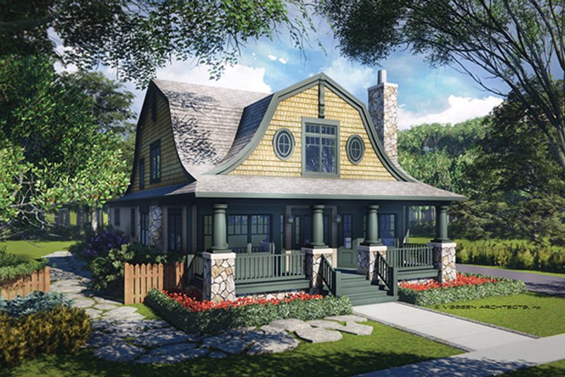 Dream House Plan - Exterior - Front Elevation 3 for Colonial House Plan #928-241 - 4 bed, 3 bath