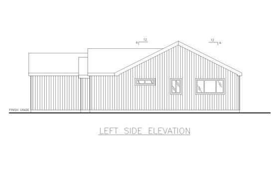 Exterior - Other Elevation for Traditional House Plan #117-309 - 3 bed, 2 bath