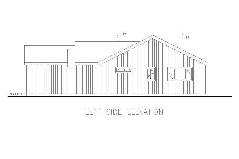 Home Plan - Exterior - Other Elevation for Traditional House Plan #117-309 - 3 bed, 2 bath