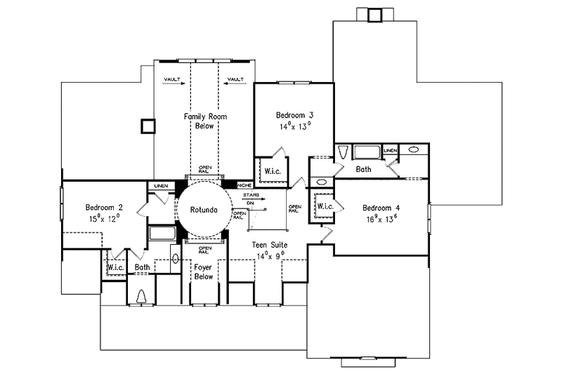 Home Plan - Floor Plan - Upper Floor for Country House Plan #927-284 - 4 bed, 3.5 bath