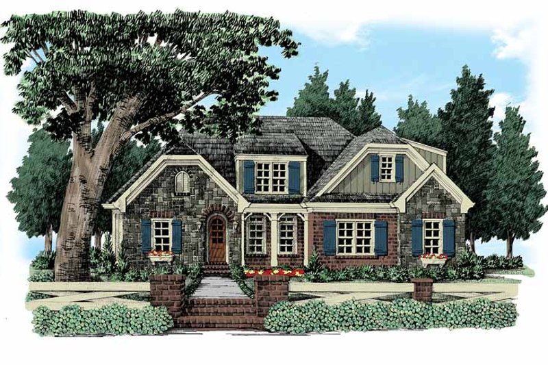 Architectural House Design - European Exterior - Front Elevation Plan #927-360