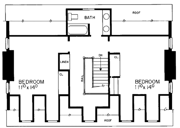Architectural House Design - Classical Floor Plan - Other Floor Plan #72-684