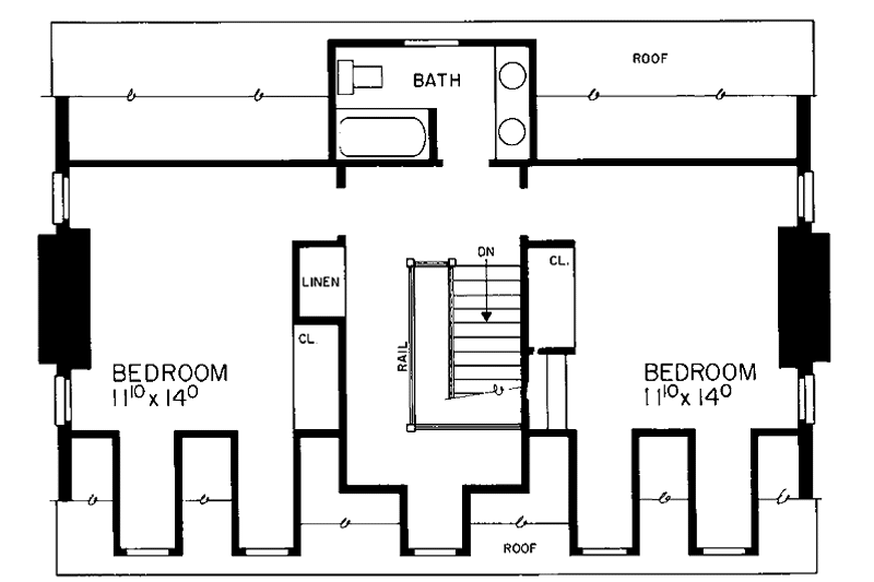 Home Plan - Floor Plan - Other Floor for Classical House Plan #72-684 - 5 bed, 3.5 bath