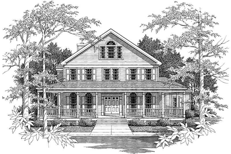 Home Plan - Victorian Exterior - Front Elevation Plan #456-54