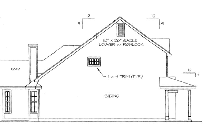 Dream House Plan - Exterior - Other Elevation for Country House Plan #472-155 - 3 bed, 2.5 bath