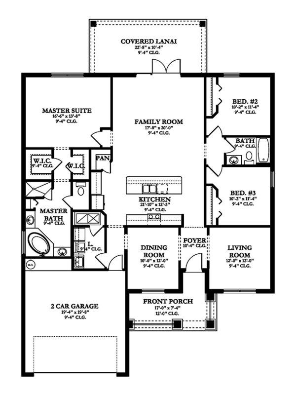 Home Plan - Traditional Floor Plan - Main Floor Plan #1058-117