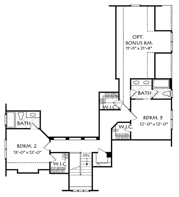 House Plan Design - Country Floor Plan - Upper Floor Plan #927-522