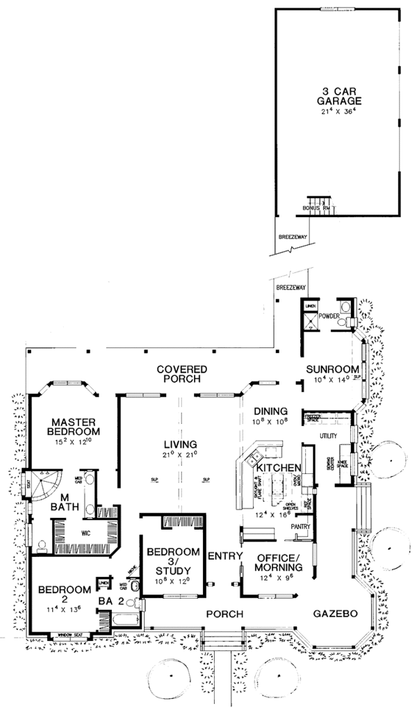 Home Plan - Traditional Floor Plan - Main Floor Plan #472-158