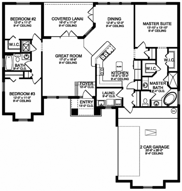 Home Plan - Mediterranean Floor Plan - Main Floor Plan #1058-112