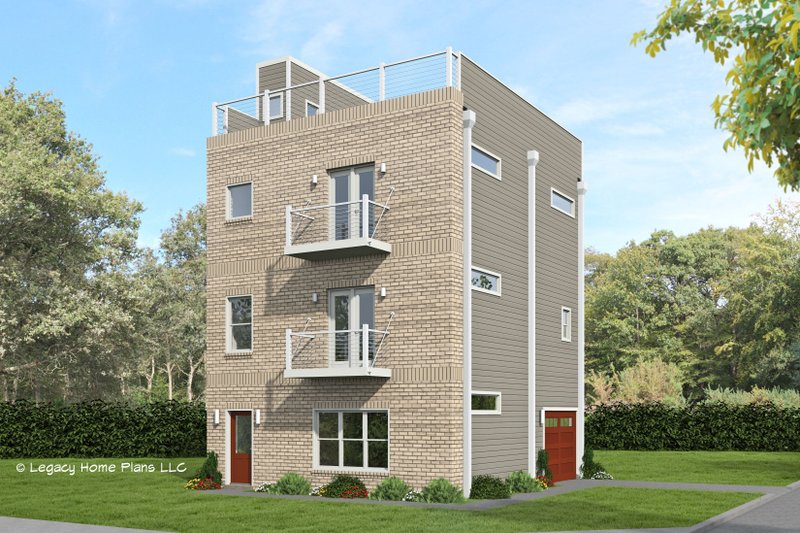 Dream House Plan - Modern Exterior - Front Elevation Plan #932-686