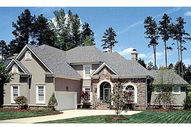 Home Plan - Exterior - Front Elevation 3 for European House Plan #453-391 - 3 bed, 2.5 bath
